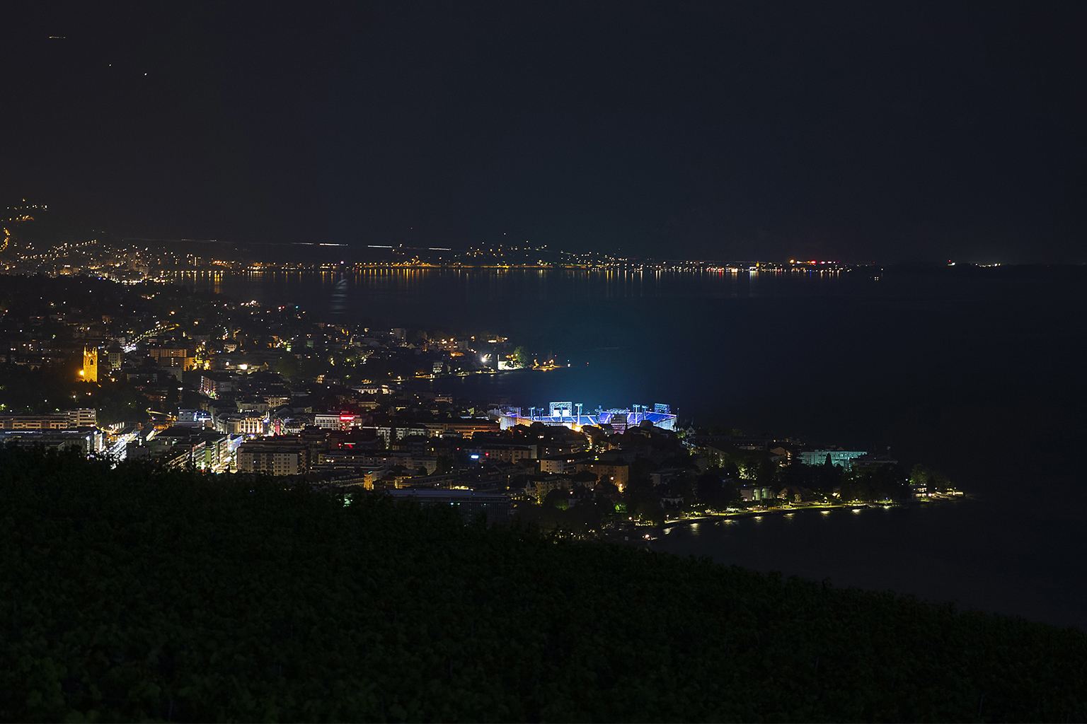 Arène de la Fête des Vignerons 2019 de nuit