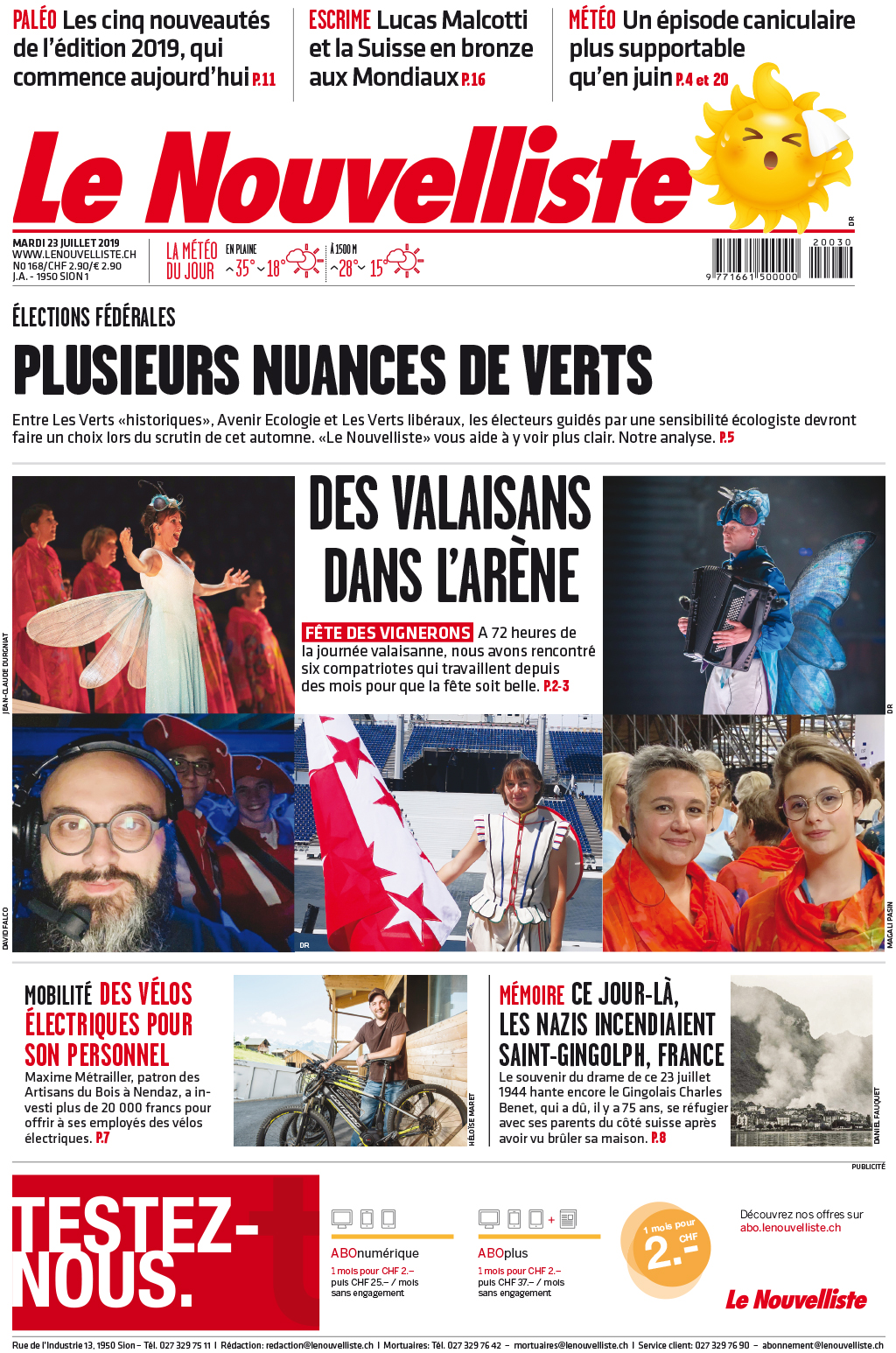 Couverture Le Nouvelliste