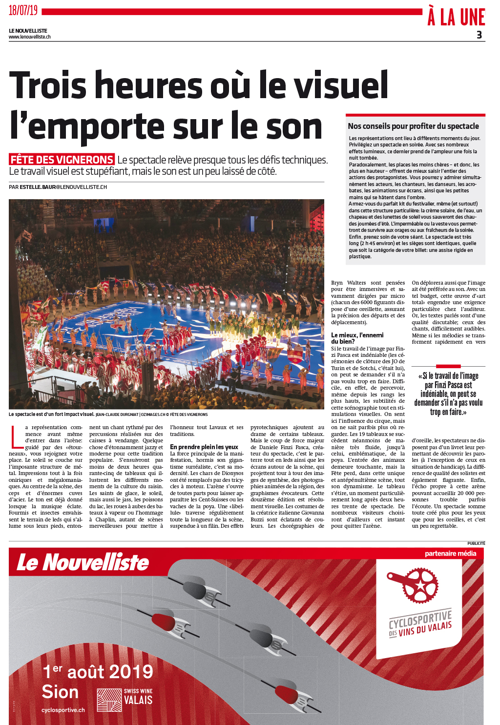Illustration d'un article en page 3 - Le Nouvelliste