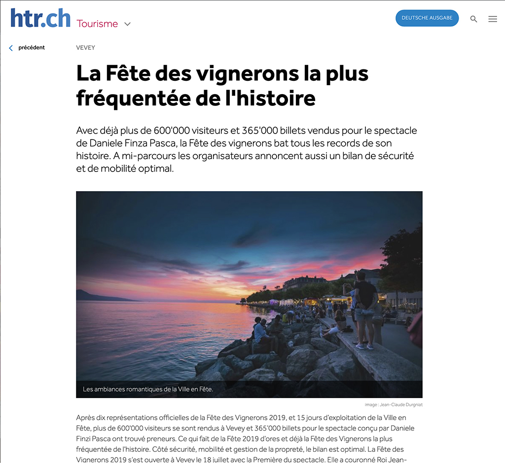 Article web sur htr.ch